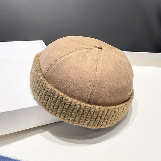 Celestial Velvet Beret (Khaki)