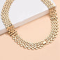 Ethereal Halo Hollow Chain Necklace (Silver or Gold)