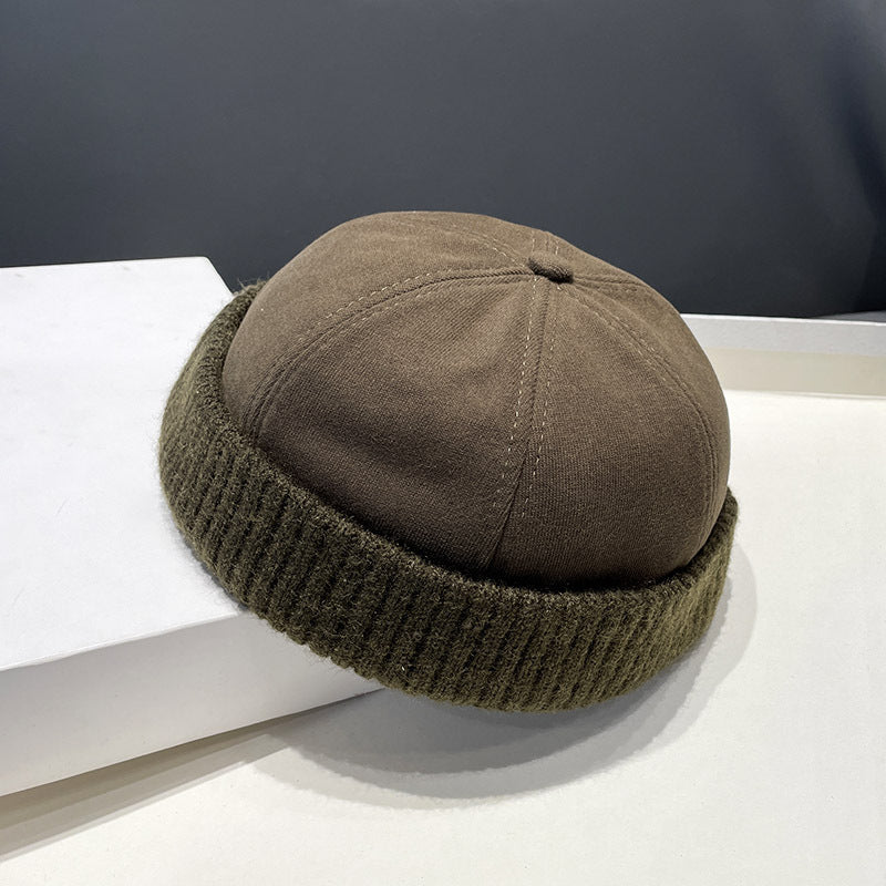 Celestial Velvet Beret (Army Green)