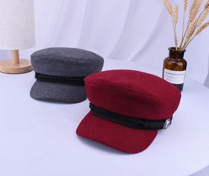 Nocturne Navy Hat (Red)