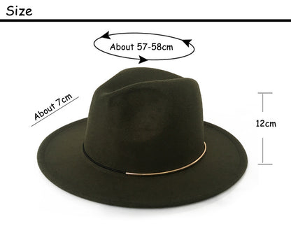 Astral Serenade Gold Buckle Jazz Hat (Brown)