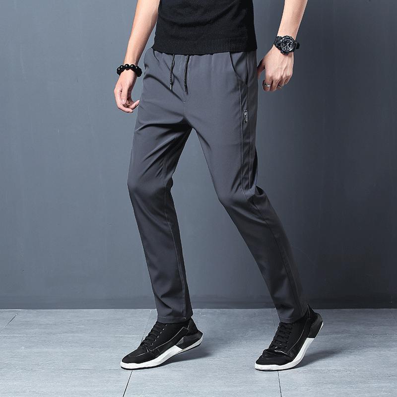 Euphoric Vintage Stretch Trousers (Gray)