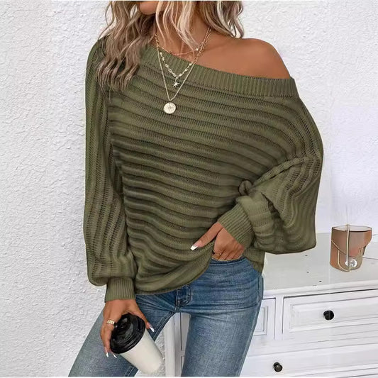 Velvet Desire Knit Top (Army Green)