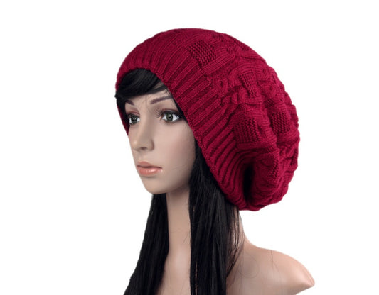 Mystic Harmony Knit Beanie (Red Wine)