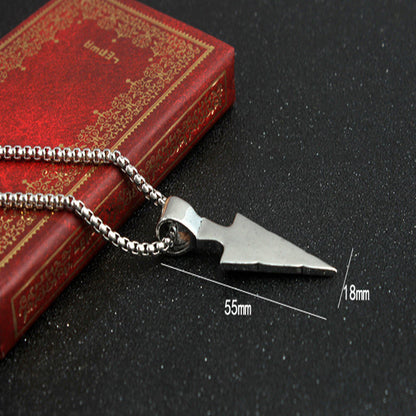 European And American Triangle Arrow Retro Necklace Men