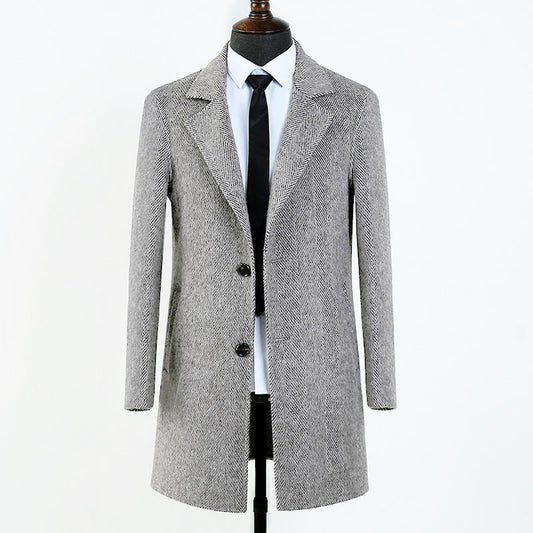 Euphoria of the Ancients Wool Overcoat (Gray)