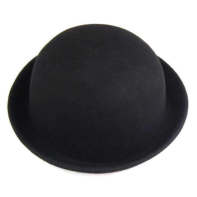 Royal Crest Woolen Dome Hat (Black)