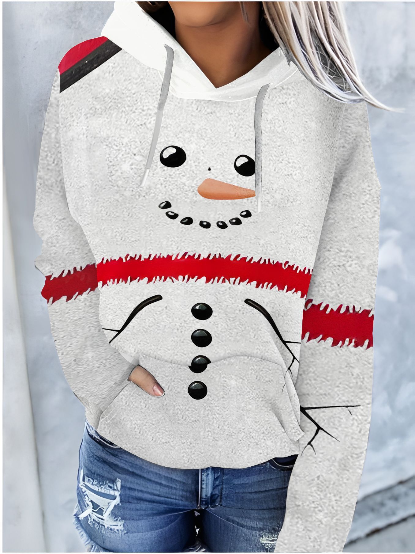 Yuletide Harmony Hooded Sweater (LBW231104534