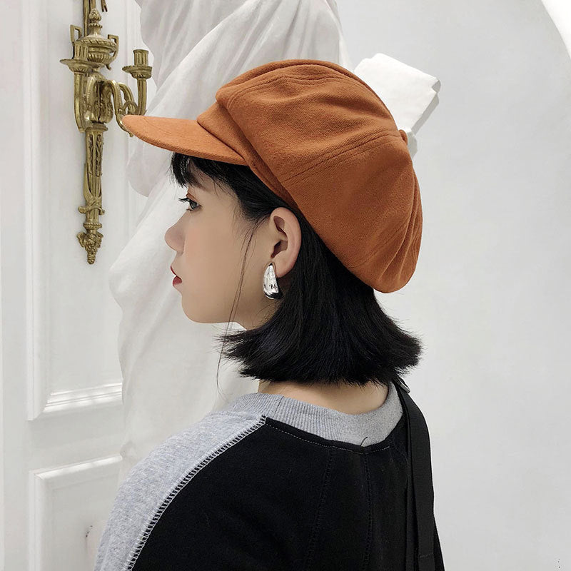 Autumn & Winter Enchanted Painter's Beret Hat (Caramel) (Copy)