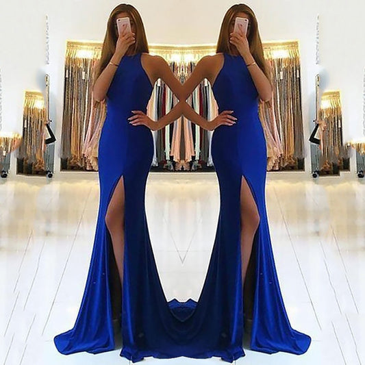 Starlit Reverie Maxi Dress (Blue)