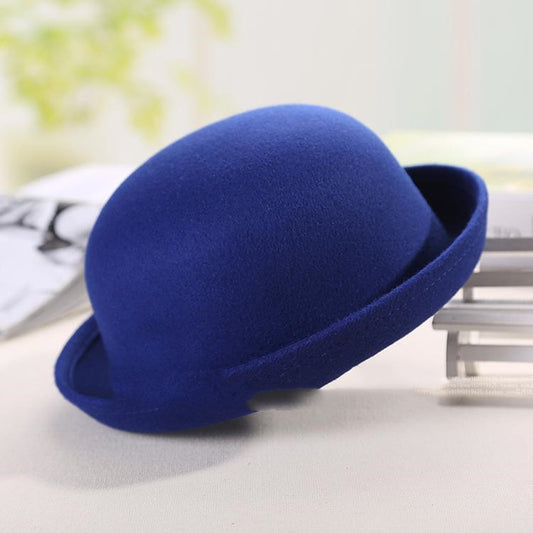 Royal Crest Woolen Dome Hat (Blue)