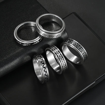 Eternal Enigma Titanium Steel Ring