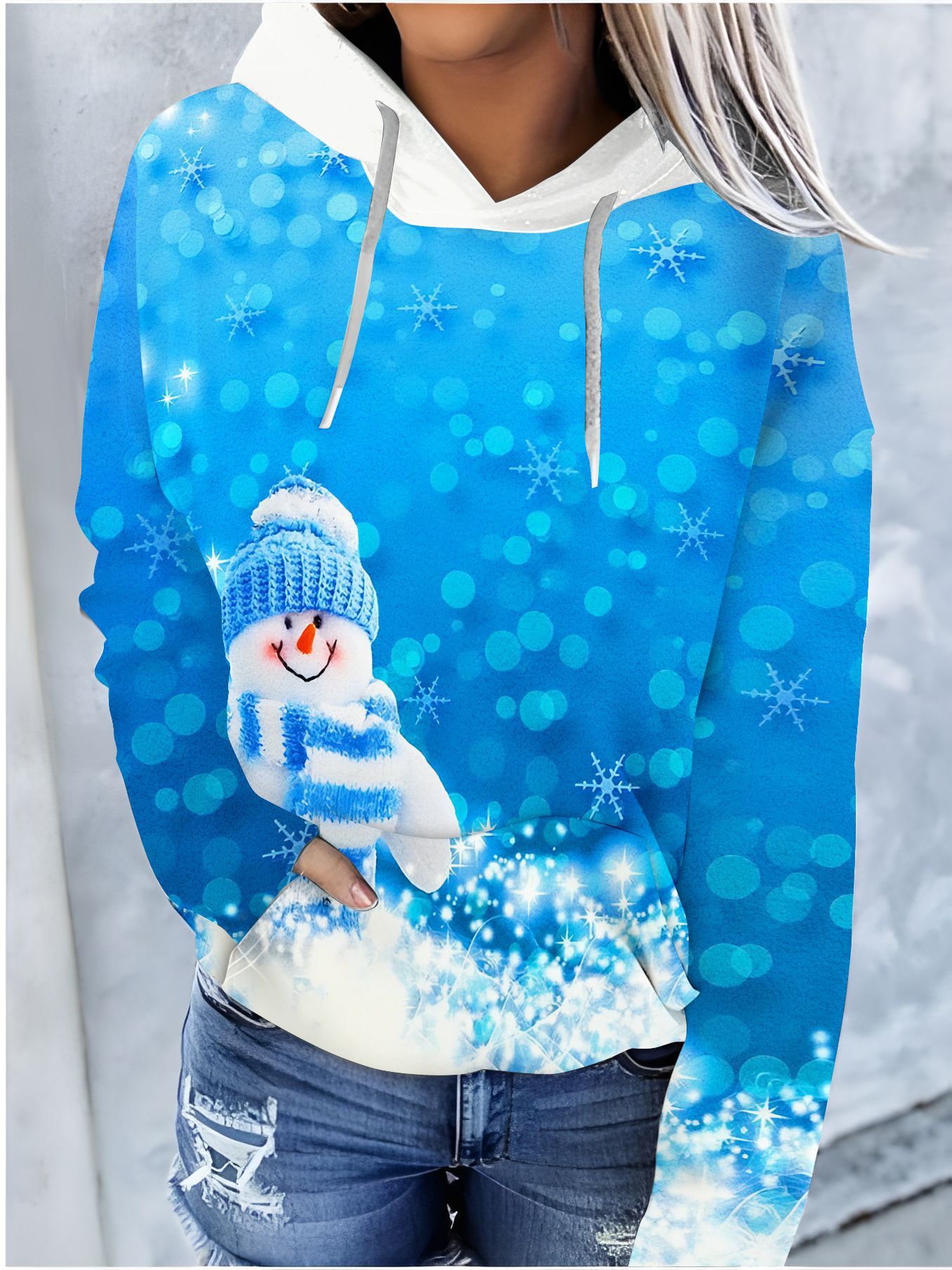 Yuletide Harmony Hooded Sweater (LBW231104534