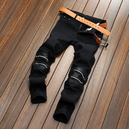 Shadow Zipper Slim Fit Trousers