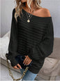 Velvet Desire Knit Top (Black)