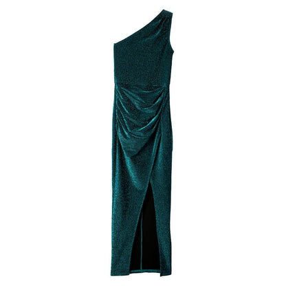 Veil of Serenity High Slit Dress