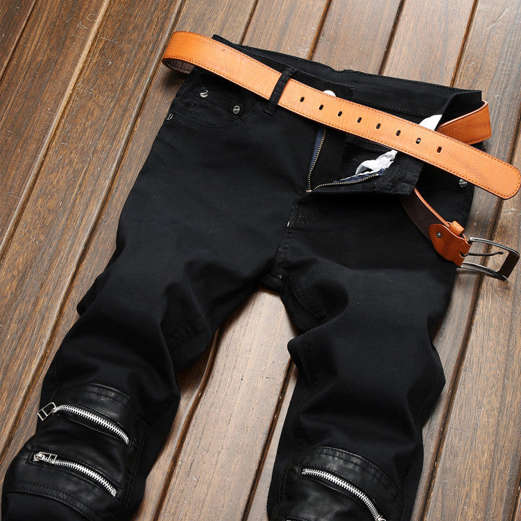 Shadow Zipper Slim Fit Trousers