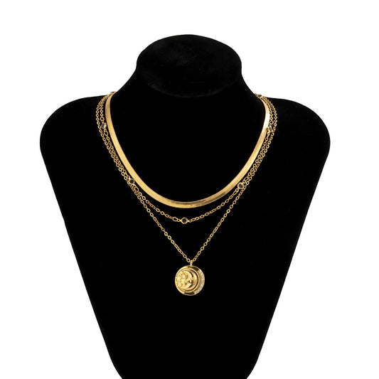 Moonwoven Serpent Chain Necklace (Gold)