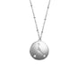 12 Constellation Pendant Round Diamond Titanium Steel  Chain – A Stunning Personalized Astrological Necklace