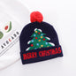 Enchanted Yuletide Knitted Hat (Striped Snowman)