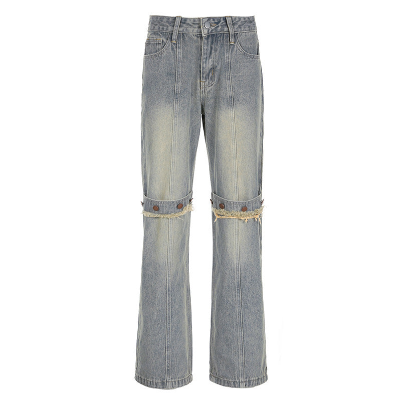 Eclipse Vintage Wash Wide-Leg Jeans