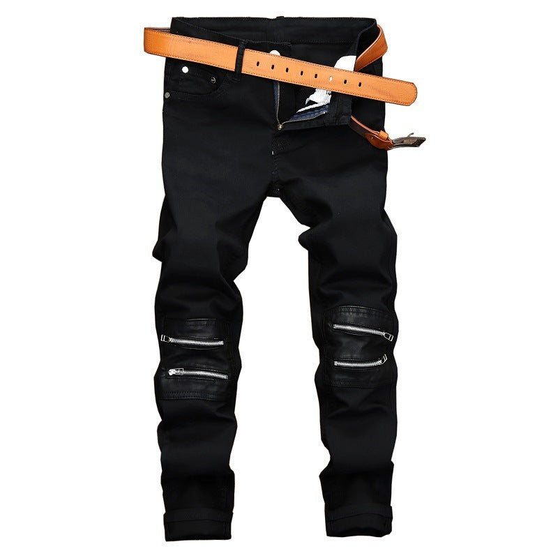 Shadow Zipper Slim Fit Trousers