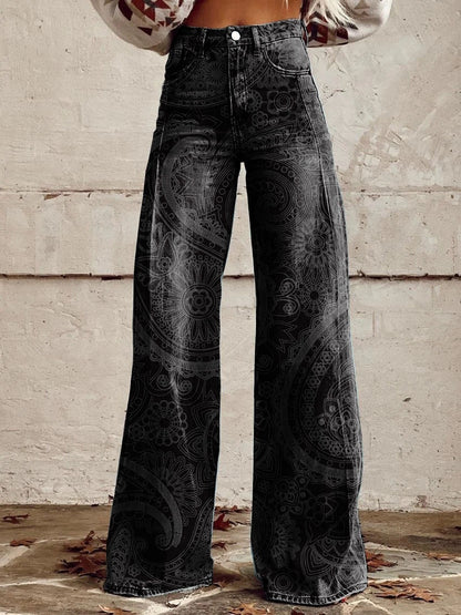 Stellar Mirage Wide-Legged Denim (YJ4115GY)