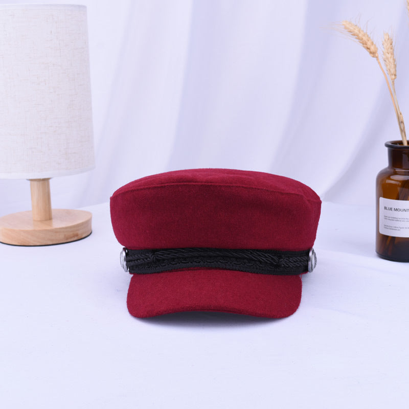 Nocturne Navy Hat (Red)