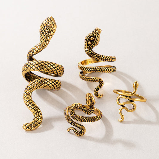 Sacred Serpent Ring Collection (Gold)