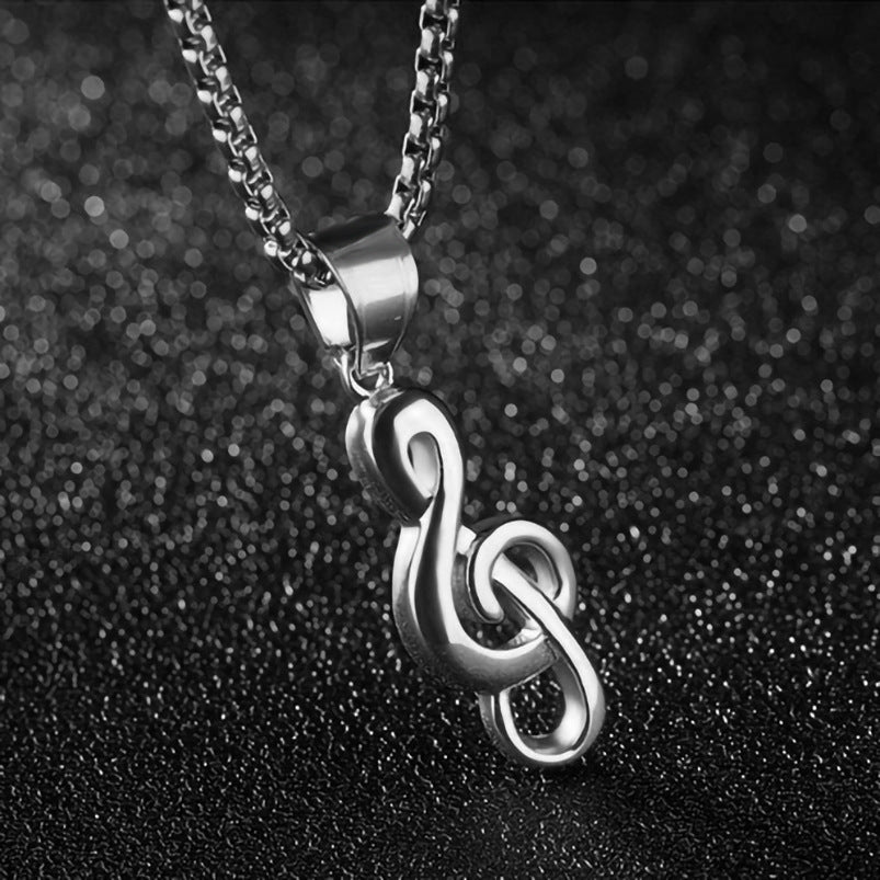 Titanium Edge Men’s Pendant Necklace