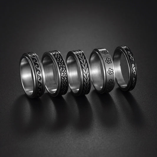 Eternal Enigma Titanium Steel Ring