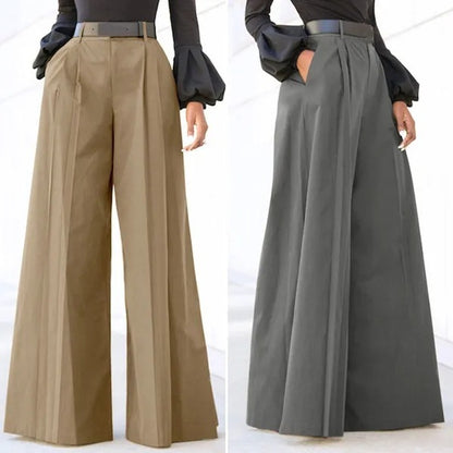 Vivid Twilight Bell-Bottom Pants (Army Green)