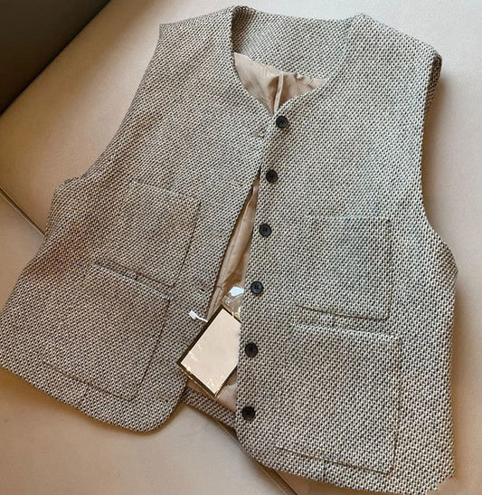 Elegant Woolen Classic Vest