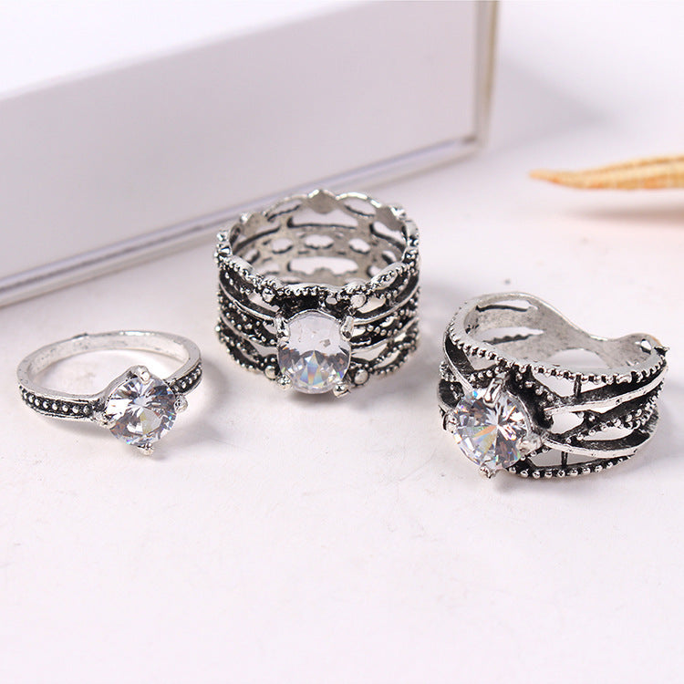 Gilded Reverie 3-Piece Ring Set