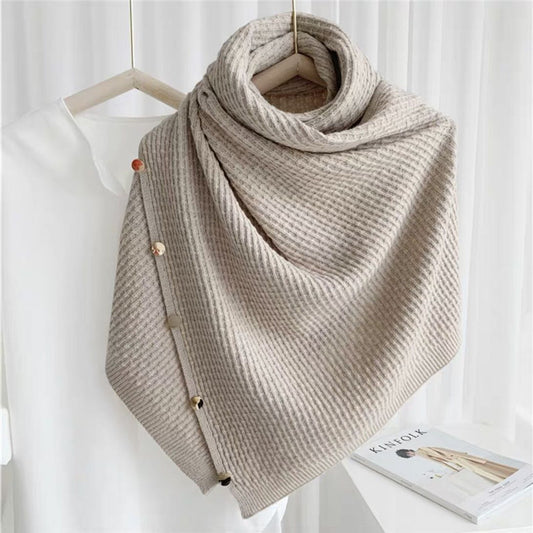 Elyndra Cashmere Wrap (Khaki)