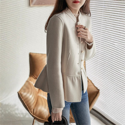 Celestial Cashmere Embrace Coat (Handmade) (White)