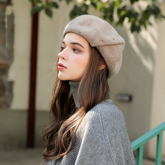 French Enchantment Wool Beret (Champagne Card)