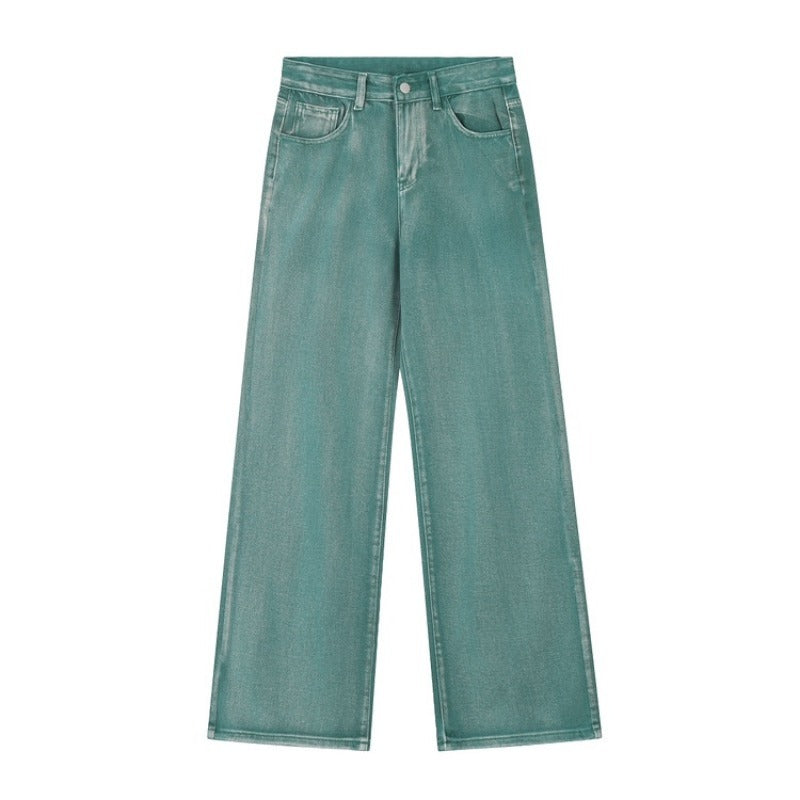 Vibrant Whispers Slimming Jeans (Green)