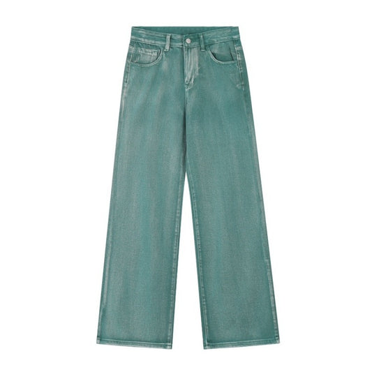 Vibrant Whispers Slimming Jeans (Green)